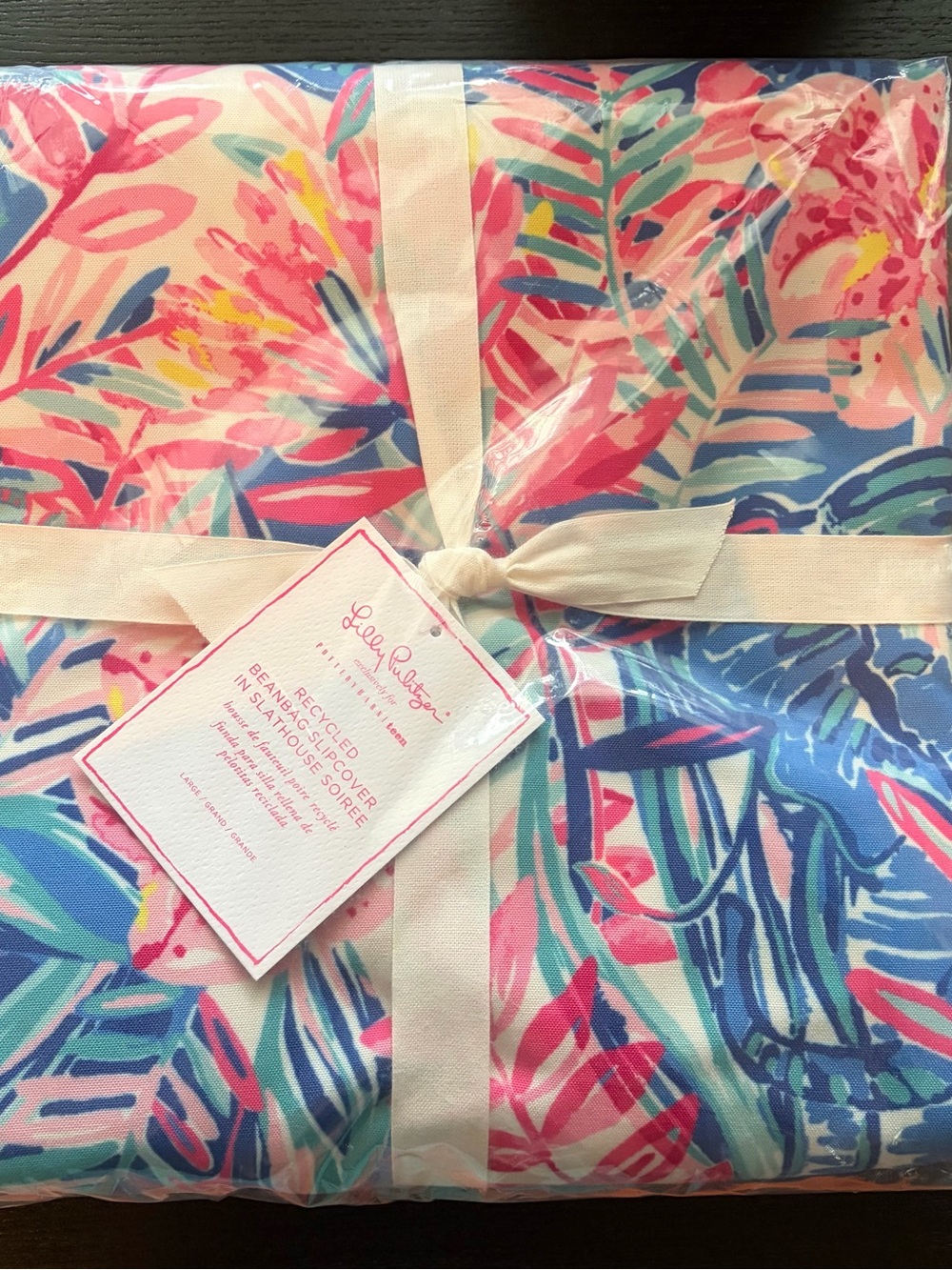 Pottery Barn Teen Lilly Pulitzer Slathouse Soiree Beanbag Slipcover Large